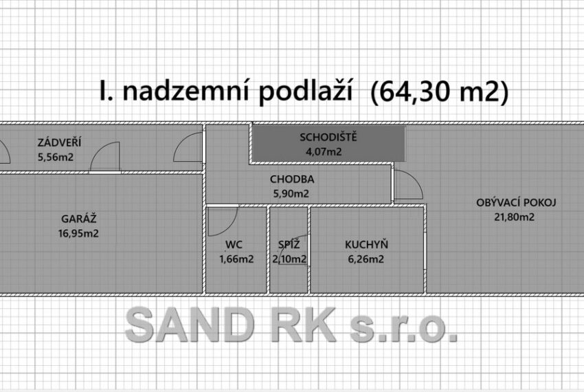 přízemí půdorys